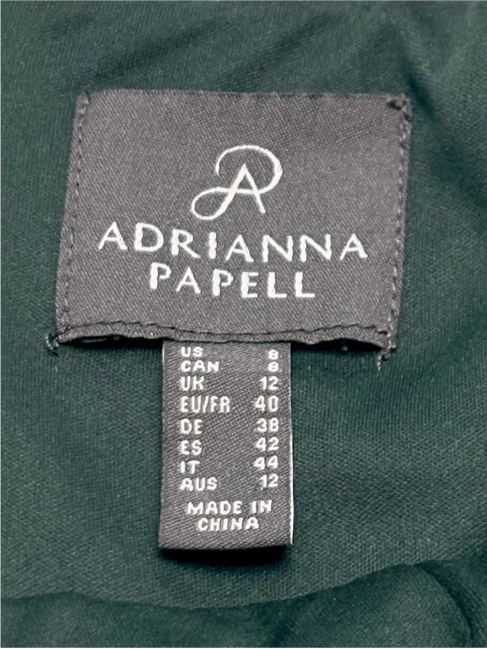 Adrianna Papell Emerald Green Velvet Cowl Neck Maxi Dress
